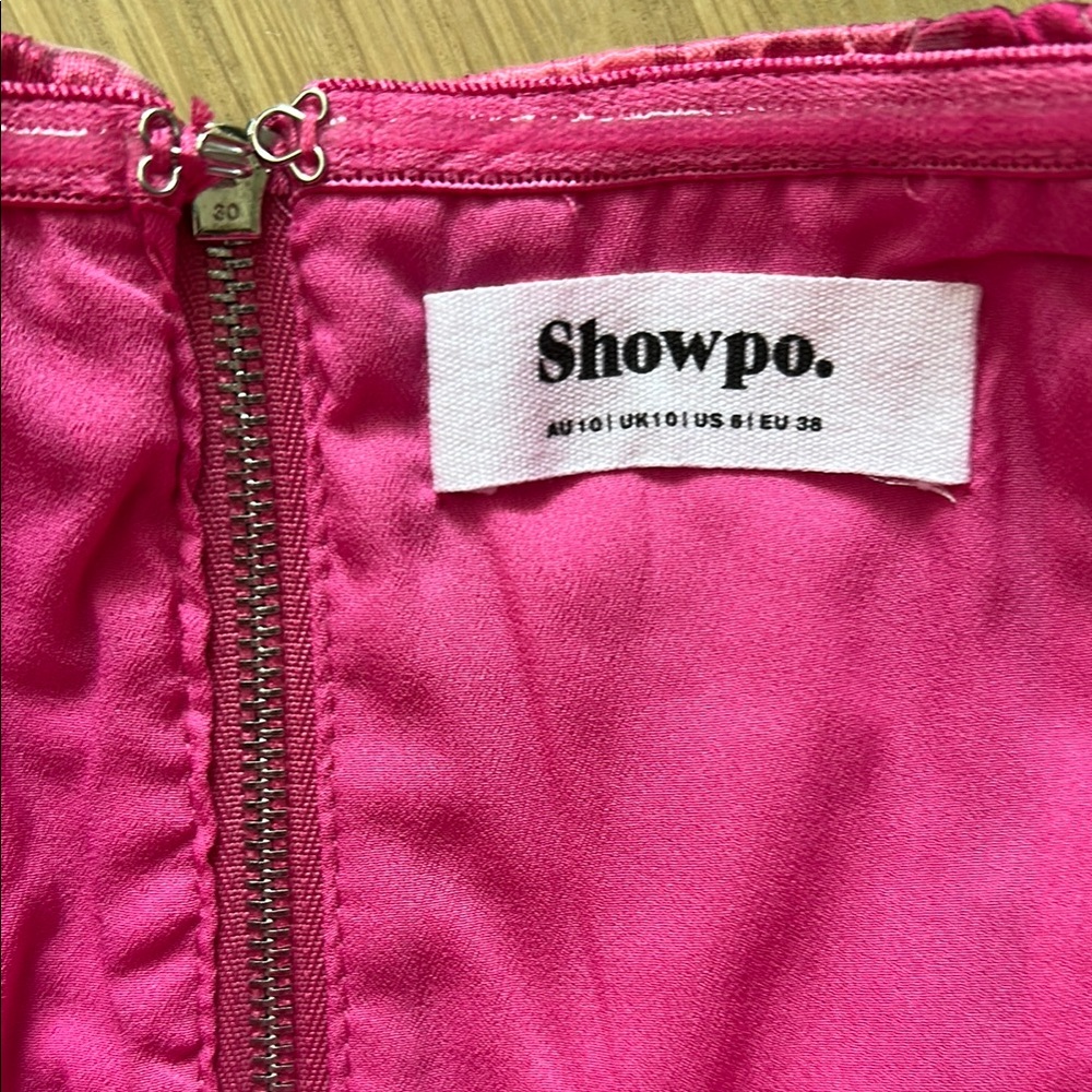 Showpo. Strapless Pink Floral Mini Dress - Picture 9 of 9